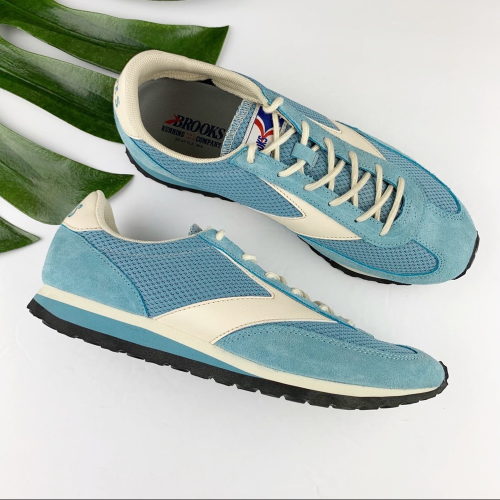Brooks Vanguard Classic Retro Running Shoes Blue Suede 9.5